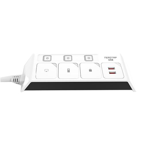 Power Strip USB NEMOTAP  (3 outlet /  2 USB Port)